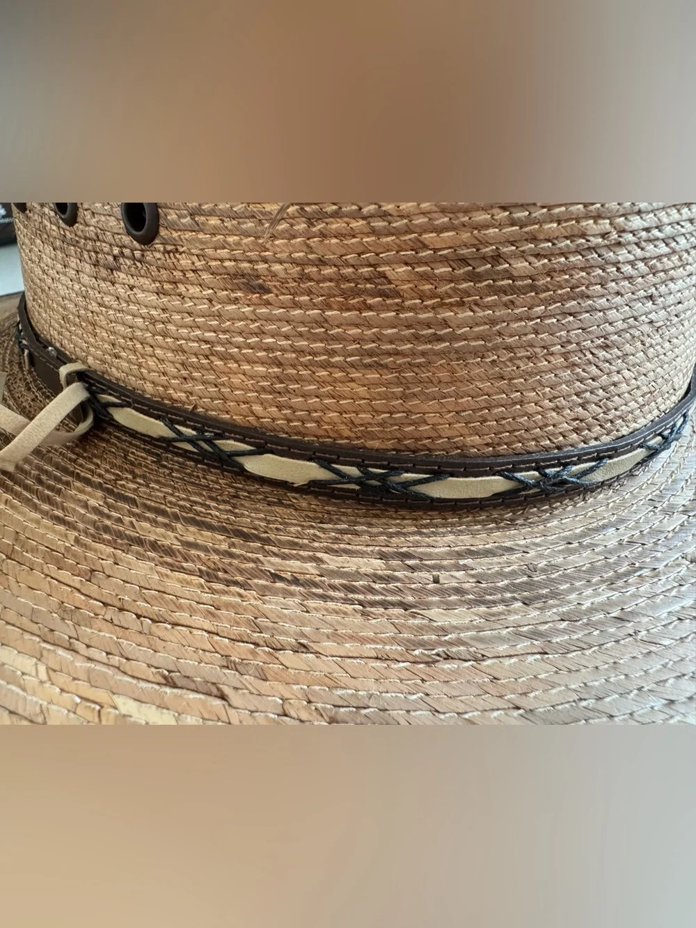 Jason Aldean Wide-Brim Straw Western Hat - Brown M